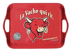 Vaisselle_Plateau rouge à poignees